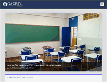 Tablet Screenshot of gazetadecacapava.com.br